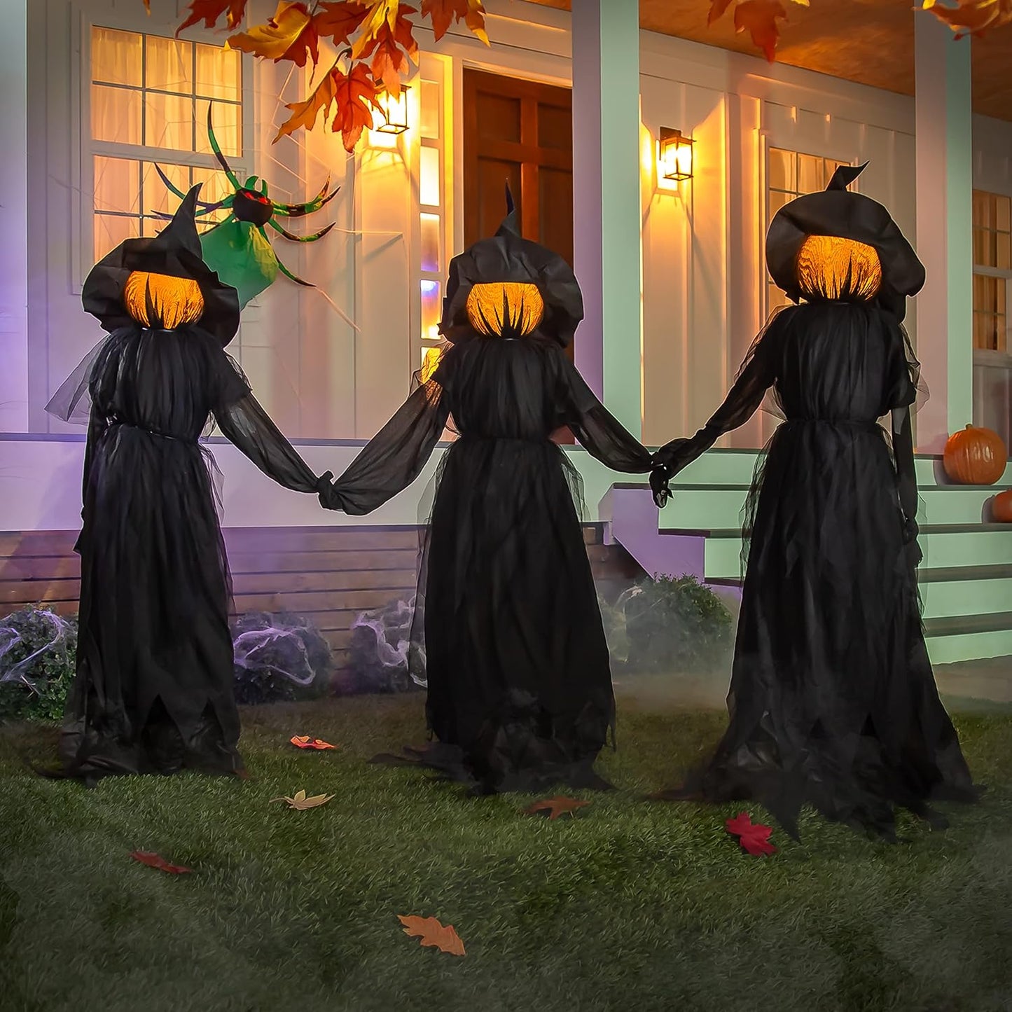 SpookYard™ Lighted Witch Stakes