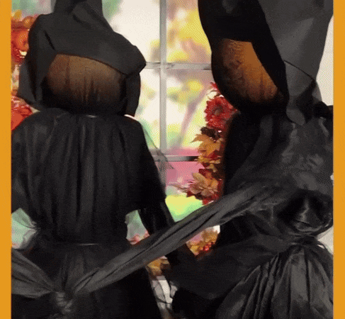 SpookYard™ Lighted Witch Stakes
