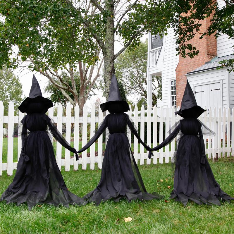 SpookYard™ Lighted Witch Stakes