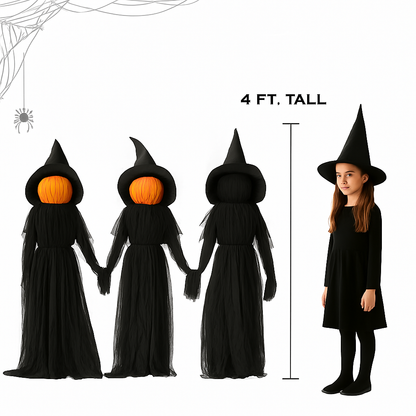 SpookYard™ Lighted Witch Stakes