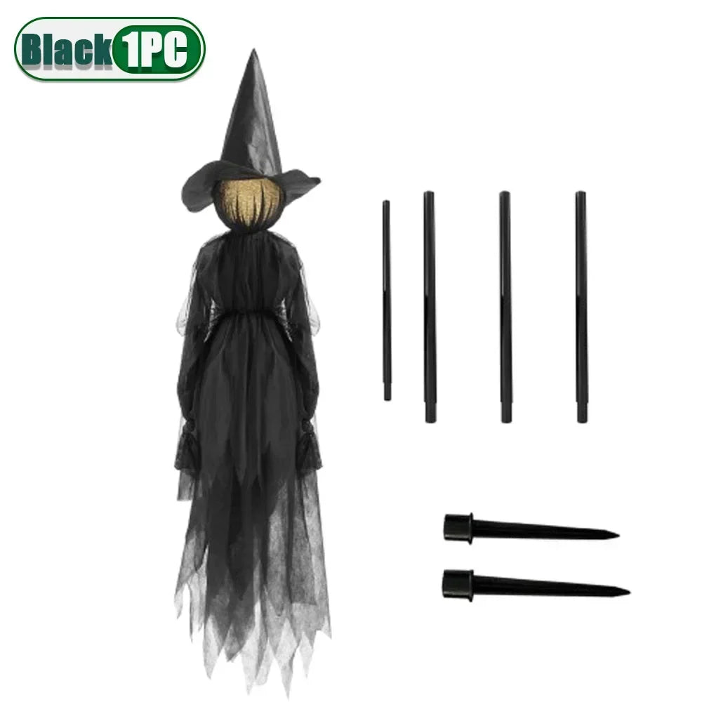 SpookYard™ Lighted Witch Stakes